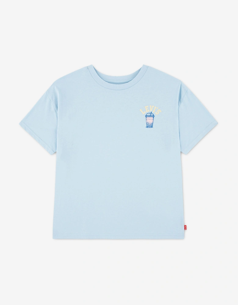 Levi's Girls Boba Oversized T-Shirt in Blue