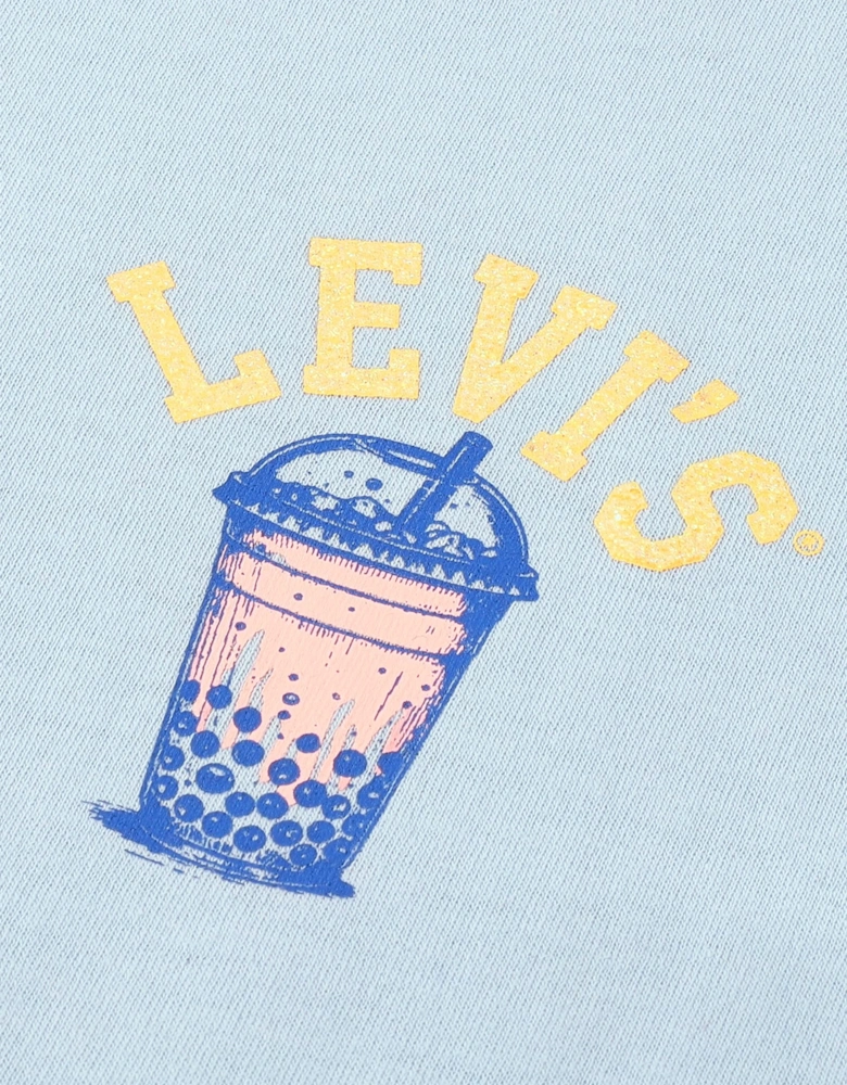 Levi's Girls Boba Oversized T-Shirt in Blue