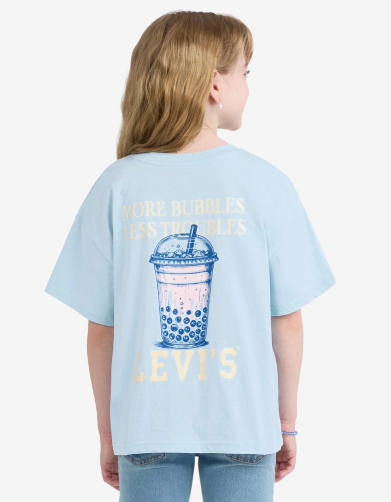 Levi's Girls Boba Oversized T-Shirt in Blue