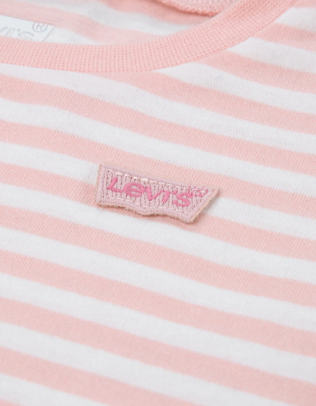 Levi's Baby Girls Striped Long Sleeve T-Shirt in Pink