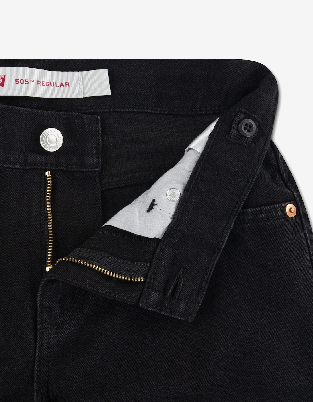 Levi's Boys 505 Regular Fit Jeans in Black
