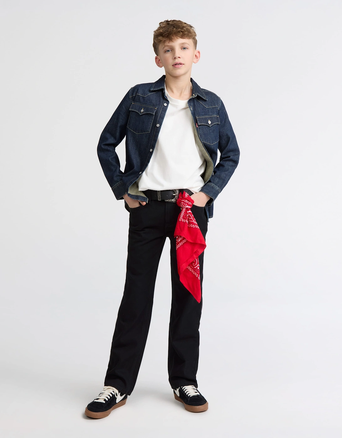 Levi's Boys 505 Regular Fit Jeans in Black