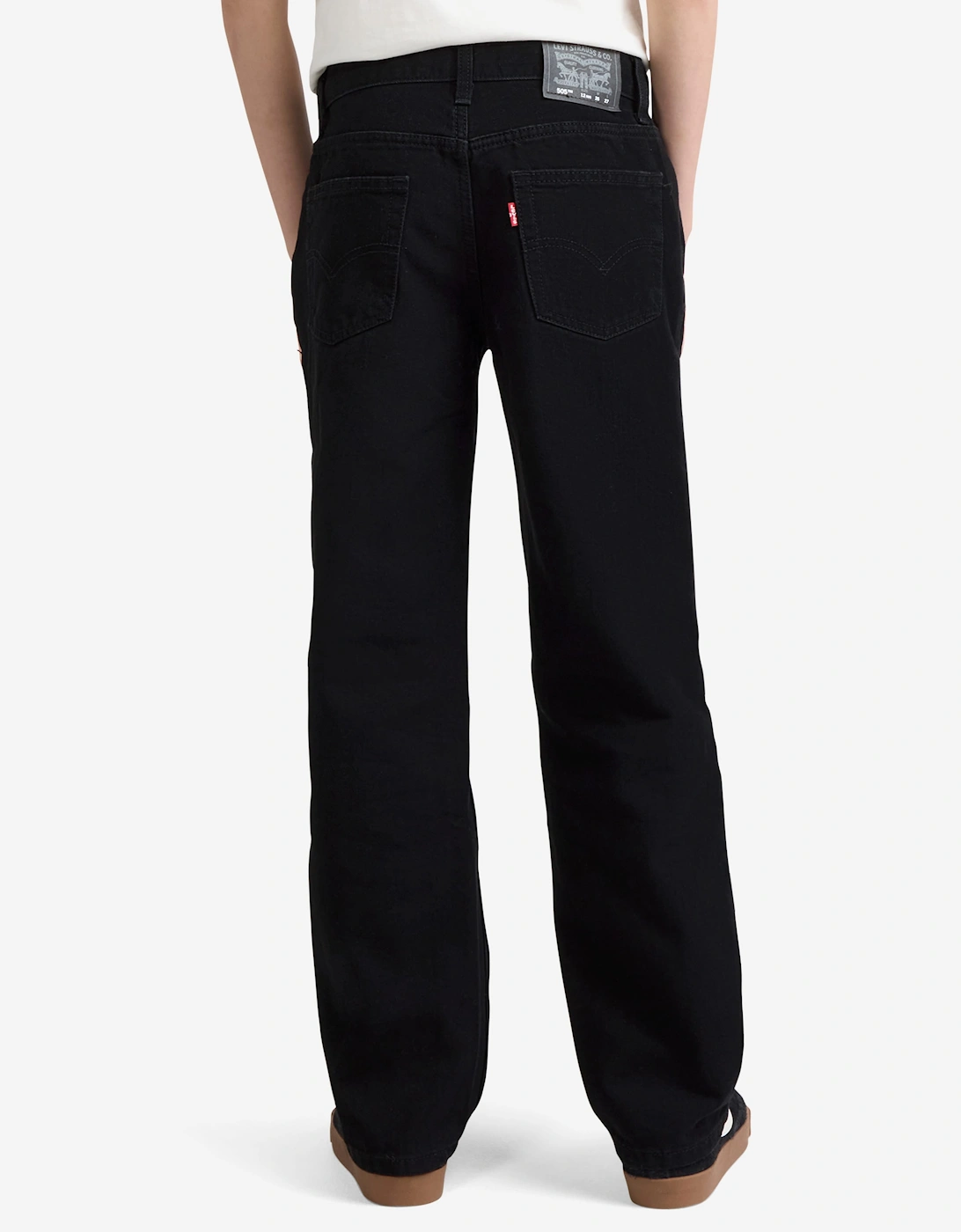Levi's Boys 505 Regular Fit Jeans in Black
