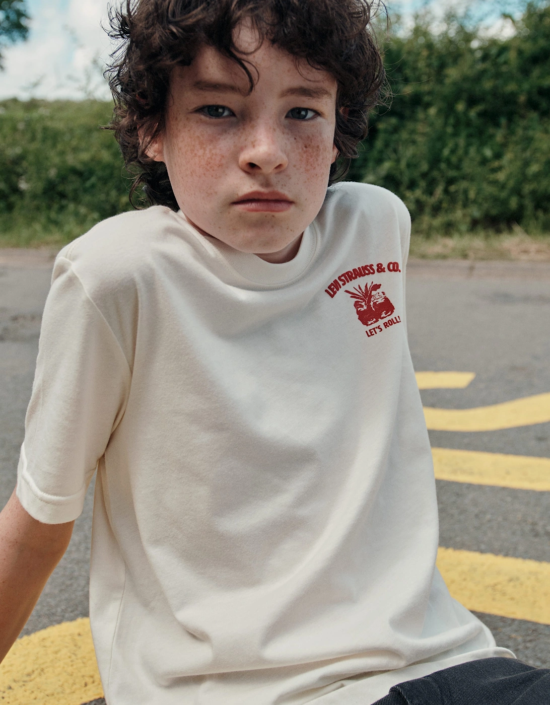 Levi's Boys Roll Models T-Shirt in White