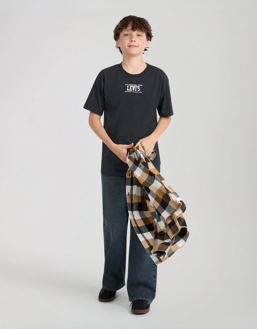 Levi's Boys Rev The Engine T-Shirt in Black
