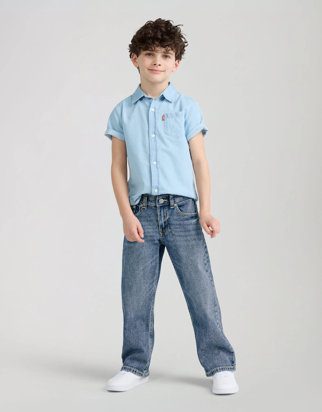Levi's Boys 555 Relaxed Straight Jeans in Blue