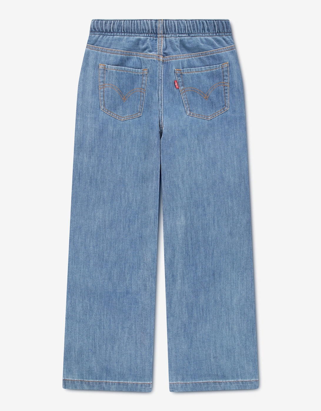 Levi's Girls Luxe Denim High Rise Baggy Jeans in Blue