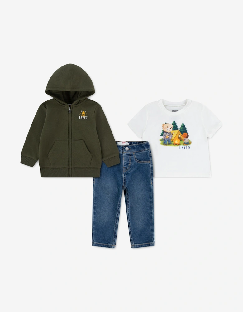Levi's Baby Boys Trouser Set in Green