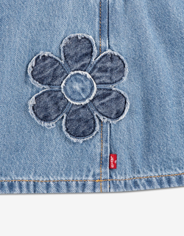 Levi's Baby Girls Skirtall with Flower Pockets in Blue