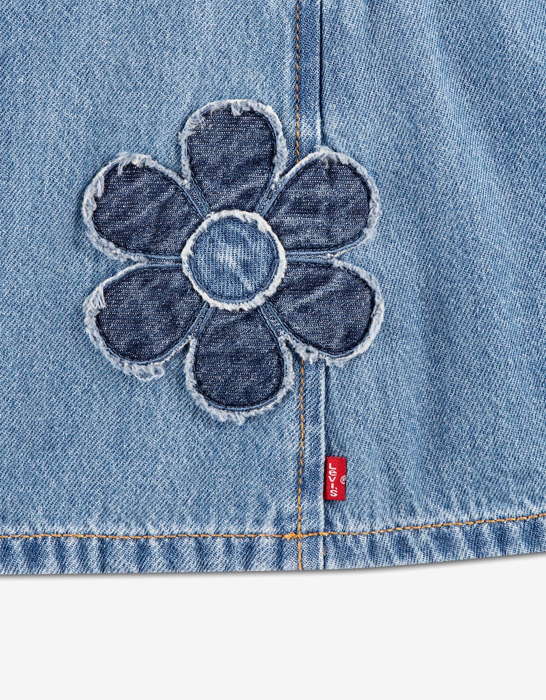 Levi's Baby Girls Skirtall with Flower Pockets in Blue