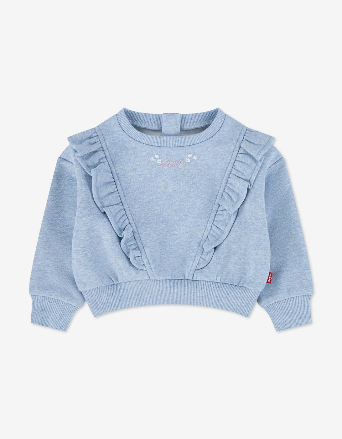 Levi's Baby Girls Ruffled Crew Tracksuit in Blue