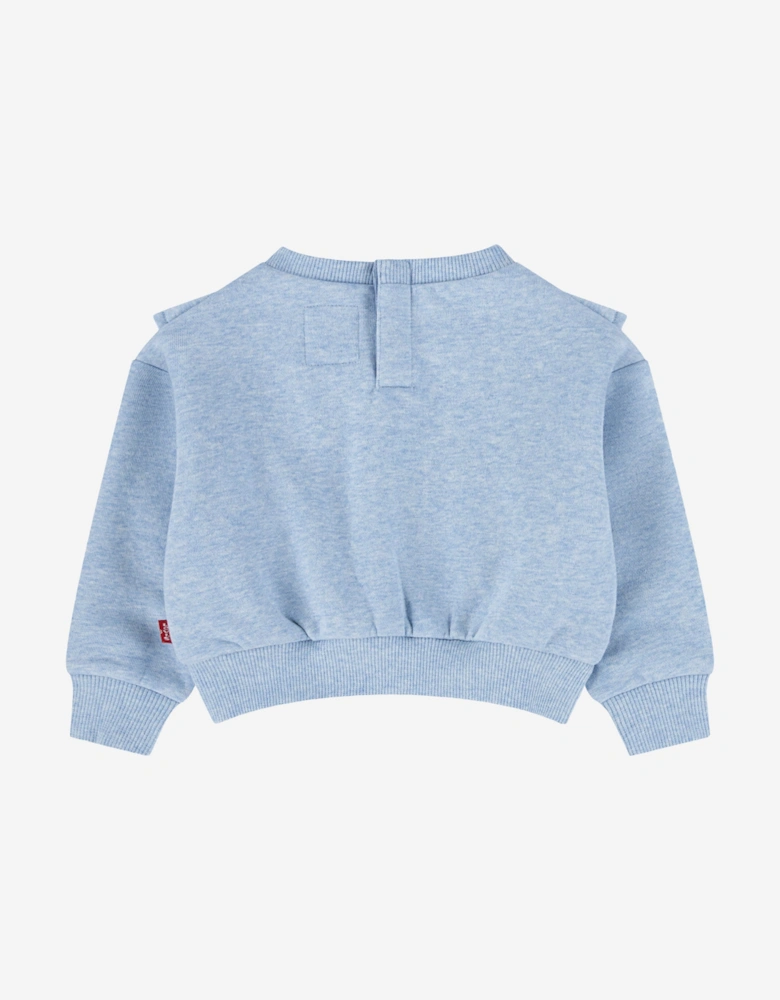 Levi's Baby Girls Ruffled Crew Tracksuit in Blue