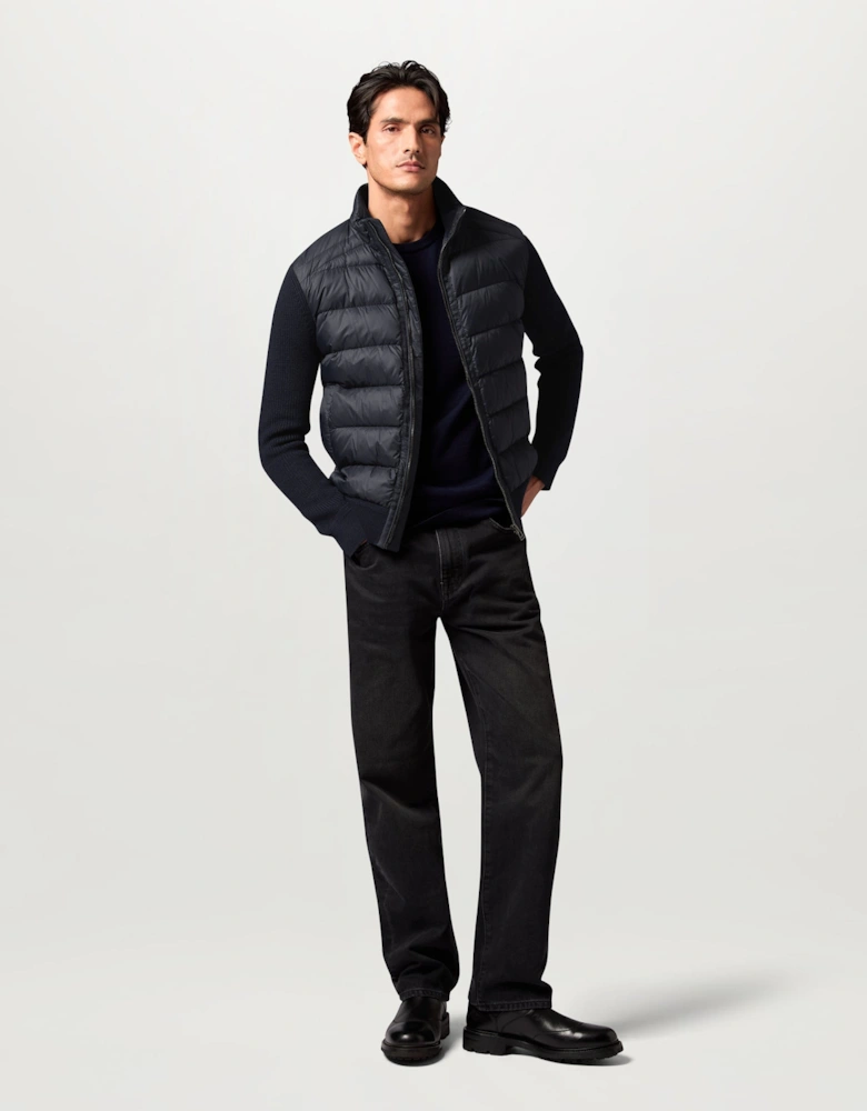 Belstaff Mens Compound Hybrid Down Jacket - Dark Ink