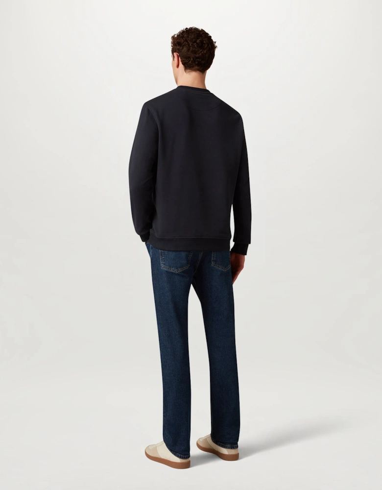 Belstaff Mens Logo Sweatshirt - Dark Ink