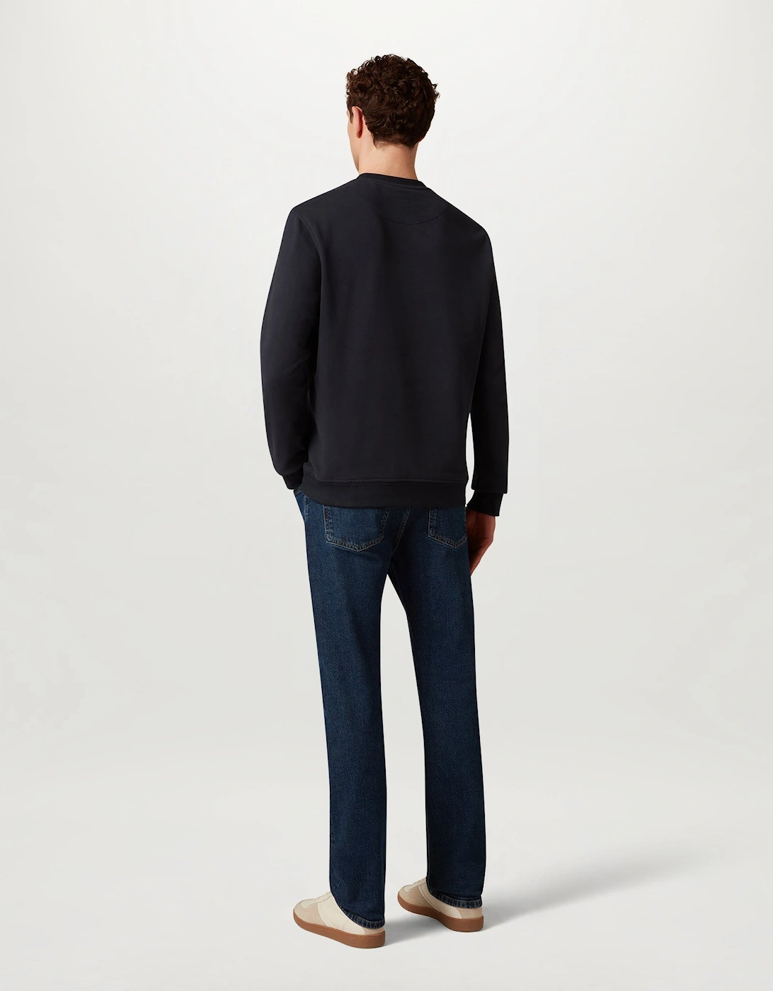 Belstaff Mens Logo Sweatshirt - Dark Ink