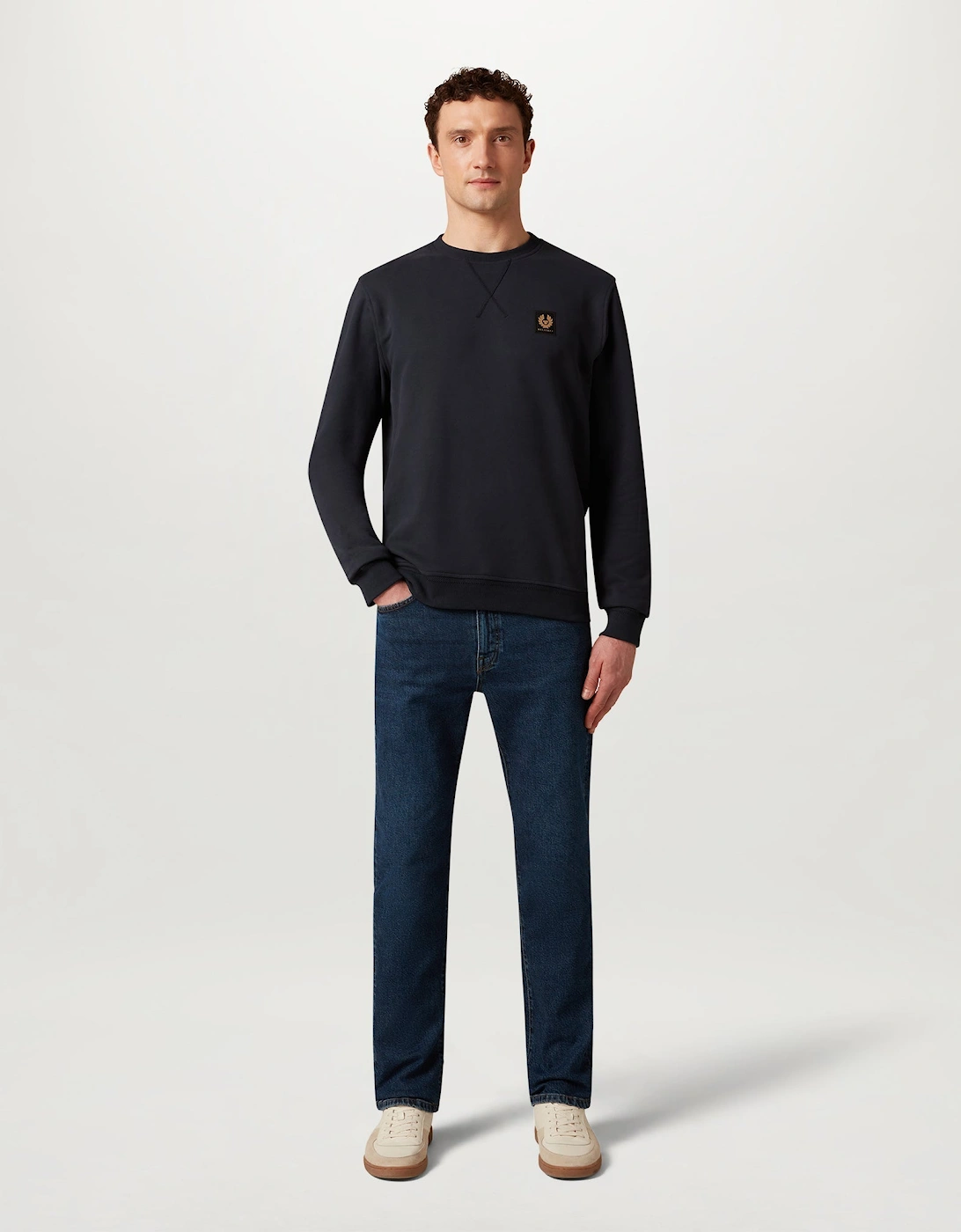 Belstaff Men's Belstaff Mens Logo Sweatshirt - Dark Ink - Navy