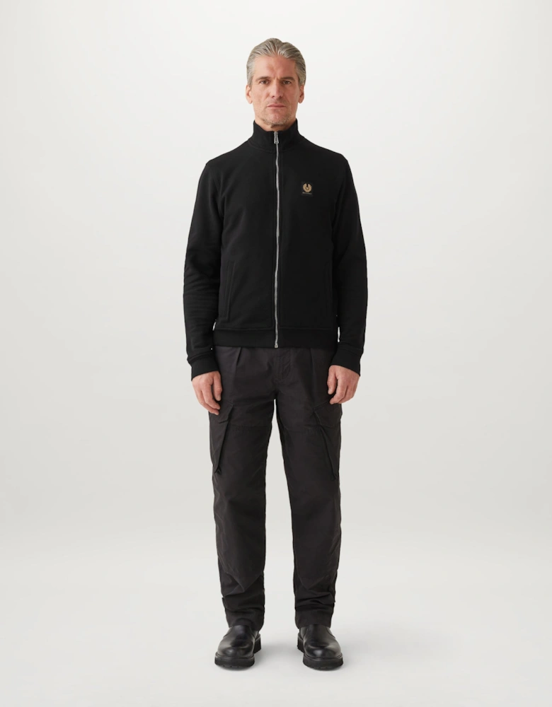 Belstaff Mens Logo Full Zip Sweatshirt - Dark Ink