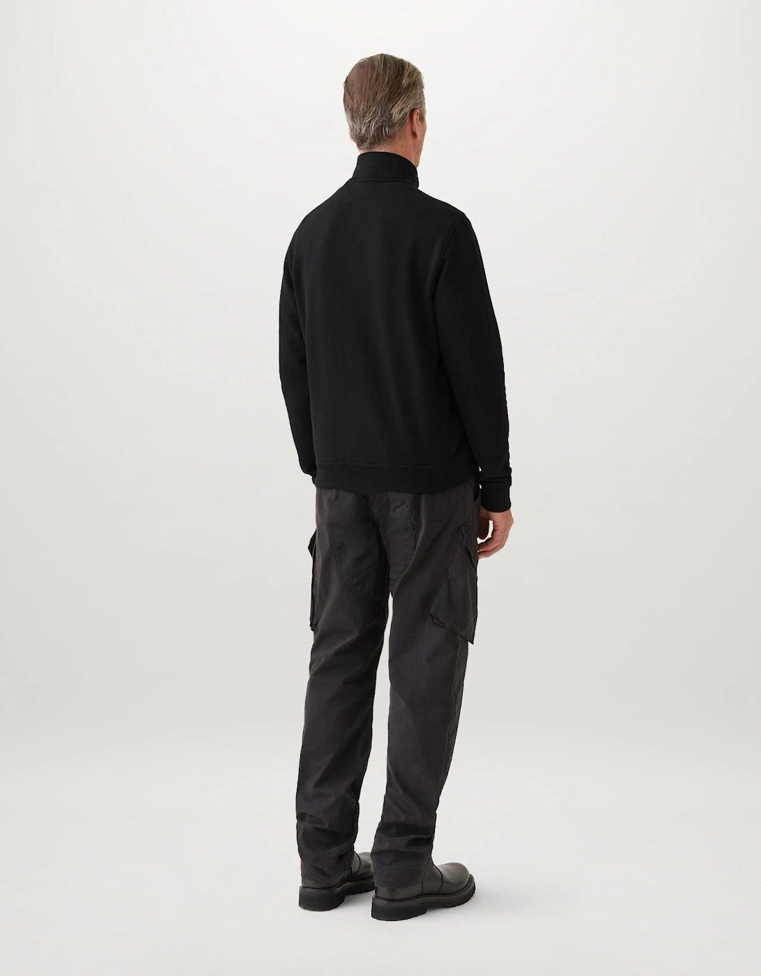 Belstaff Mens Logo Full Zip Sweatshirt - Dark Ink