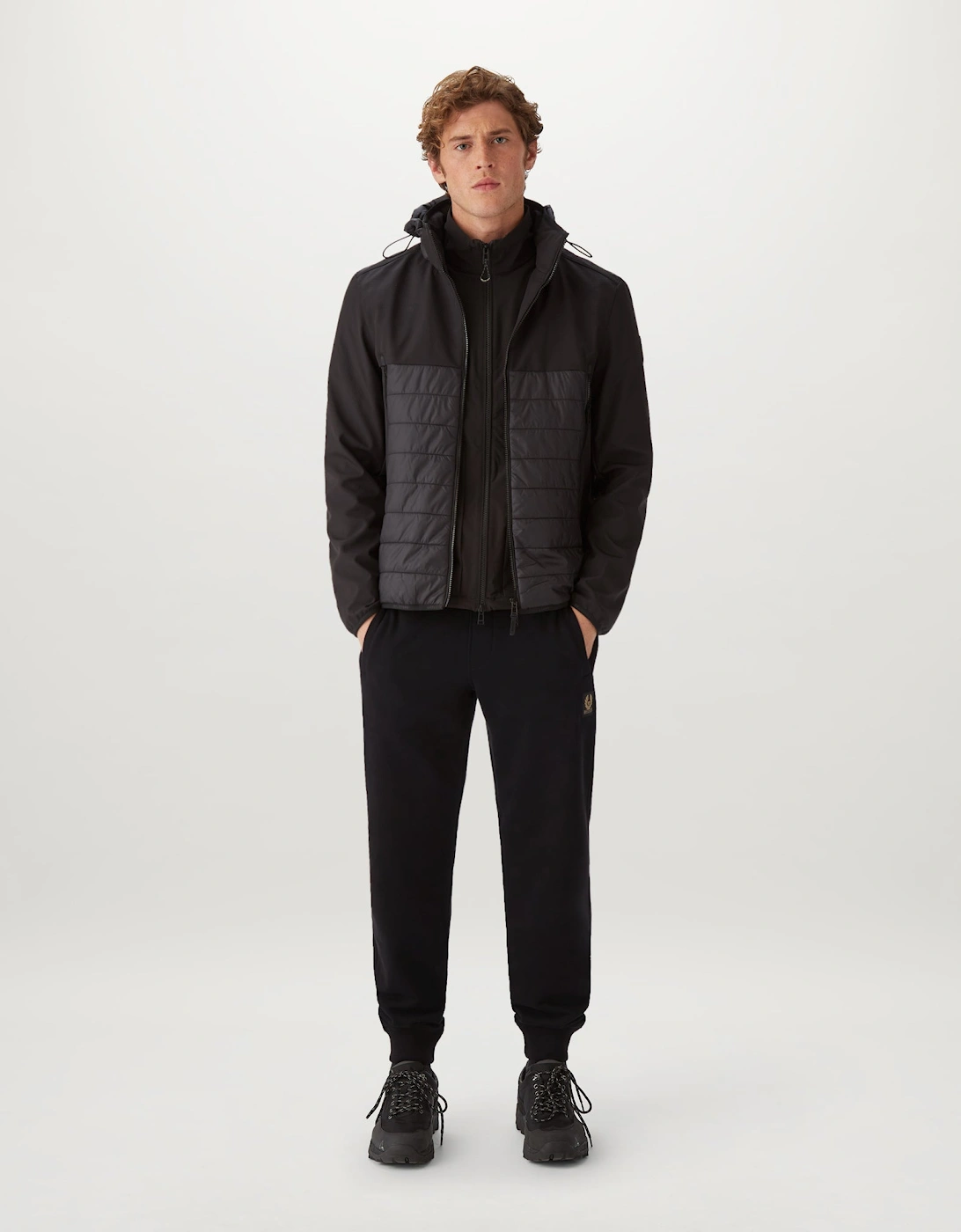 Belstaff Mens Logo Sweatpants - Dark Ink