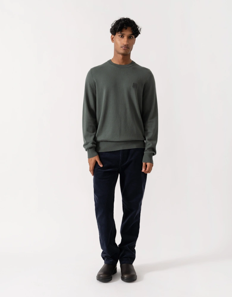 BOSS Orange Kanovano Mens Crew Neck Jumper  - Open Green 377