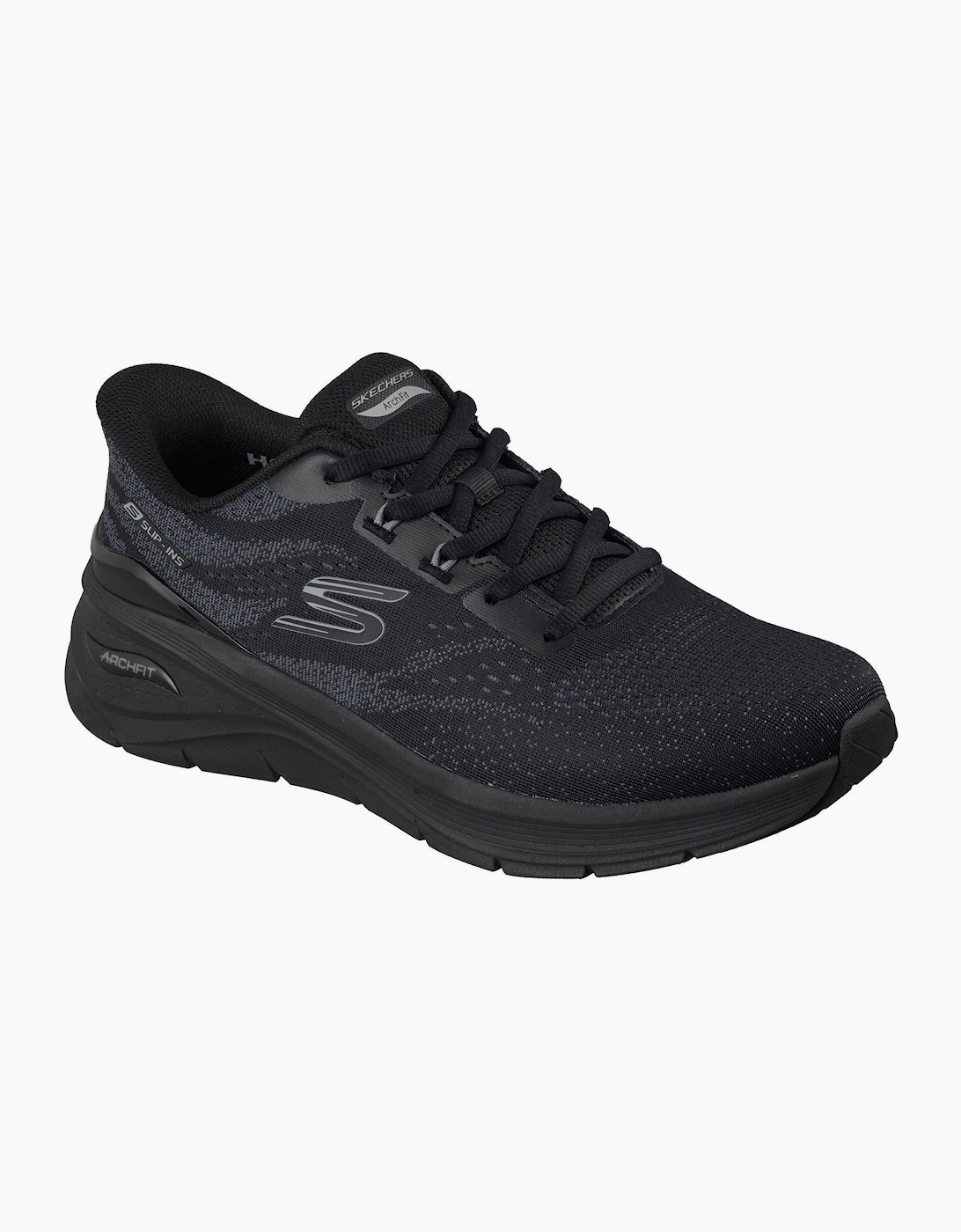 Skechers Arch Fit 3.0 Textile Men's Black Mesh / Tpu/ Black Trim Trainers