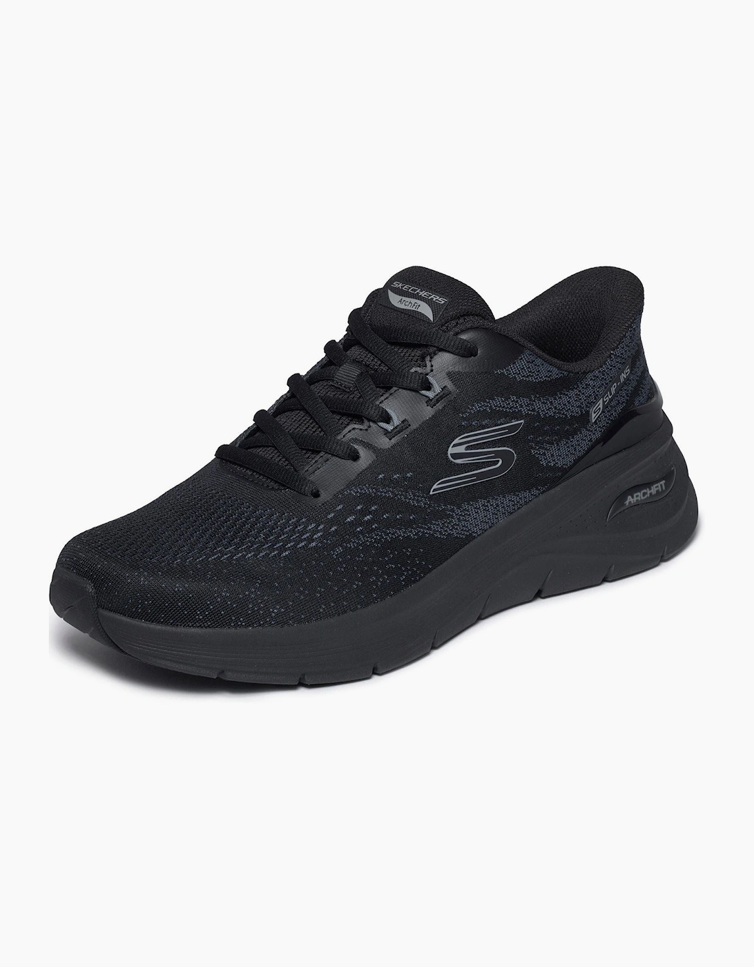 Skechers Arch Fit 3.0 Textile Men's Black Mesh / Tpu/ Black Trim Trainers