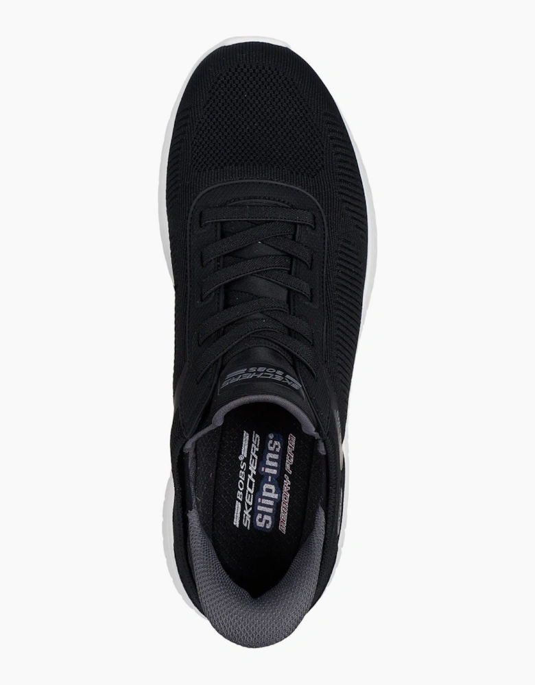 Skechers BOBS Sport Squad Chaos Solid Step Textile Men's BLACK Trainers