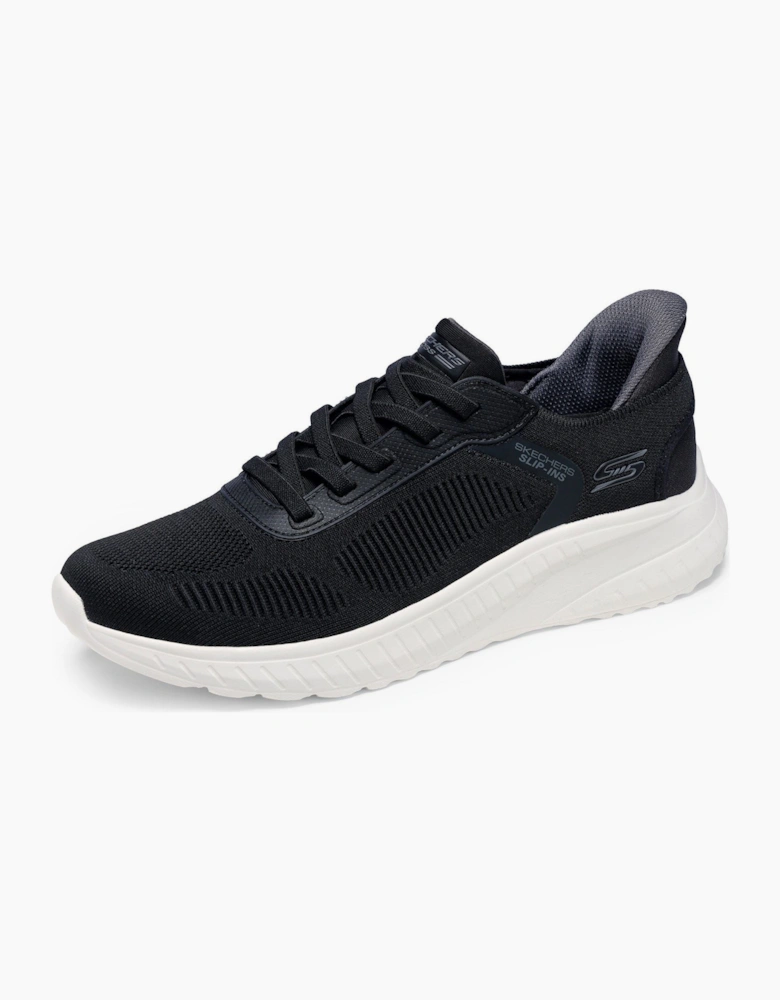 Skechers BOBS Sport Squad Chaos Solid Step Textile Men's BLACK Trainers