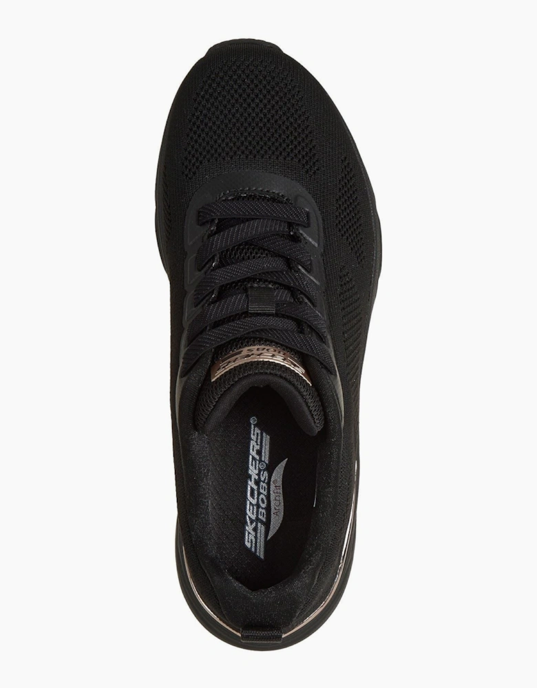 Skechers BOBS Arch Fit Elev8 Textile Women's Black Engineered Knit Trainers