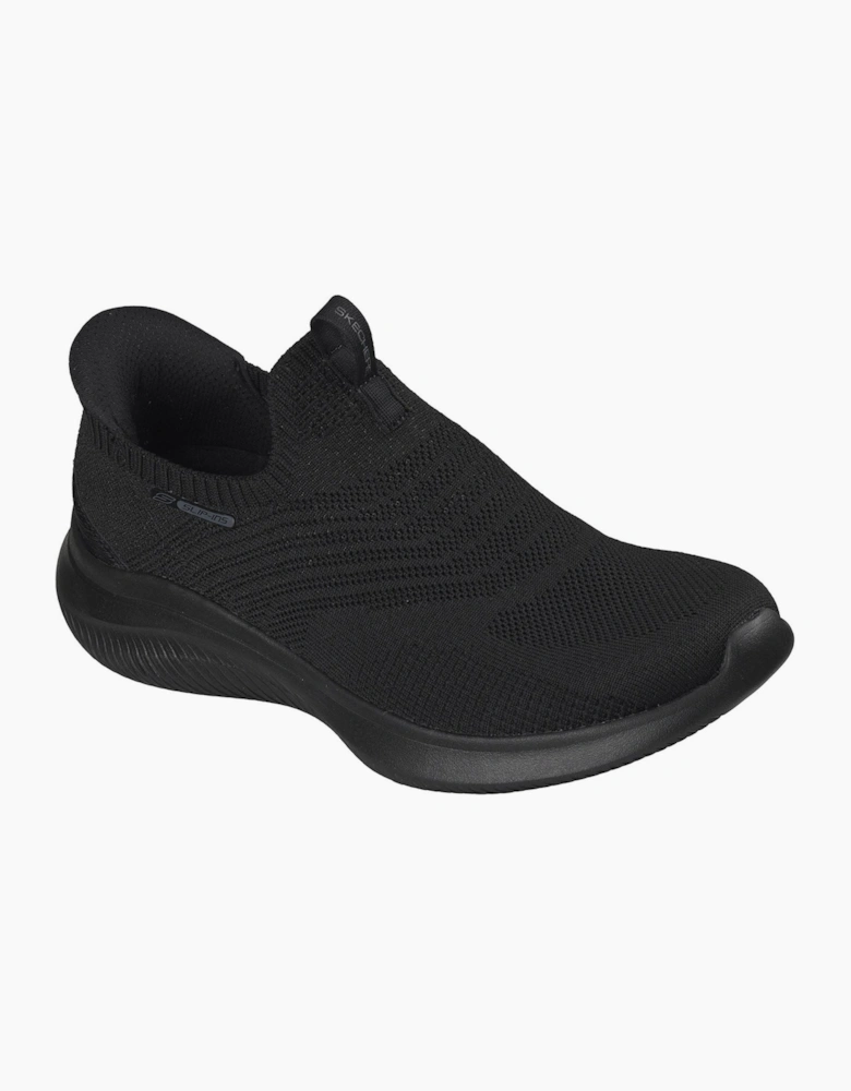 Skechers Ultra Flex 4.0 Pure Dream Textile Women's Black Knit/Trim Trainers