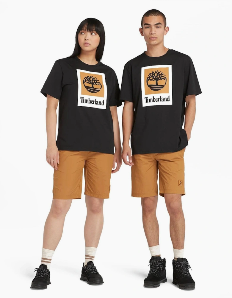 Stack Logo Cotton Short Sleeve T-Shirt
