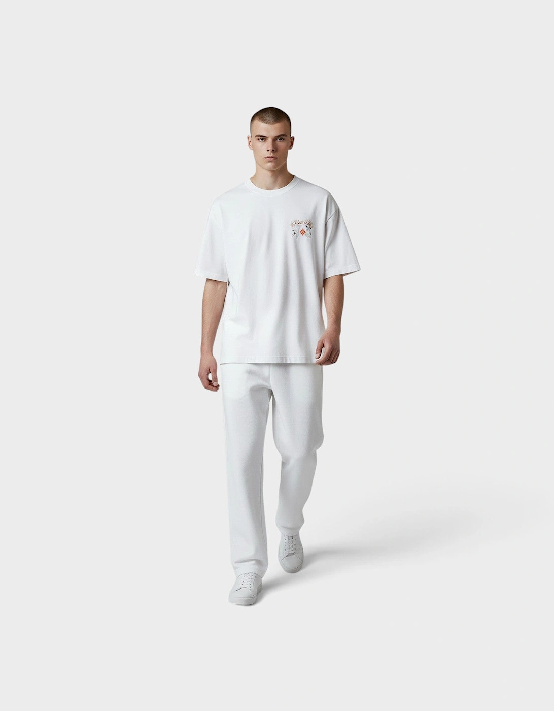 Logo Printed Tennis Club T-Shirt White