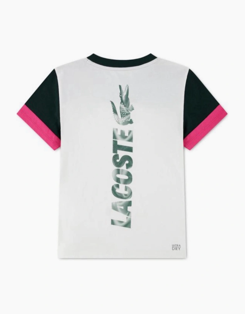 LACOSTE OFF COURT COLOUR BLOCK TEE 947671