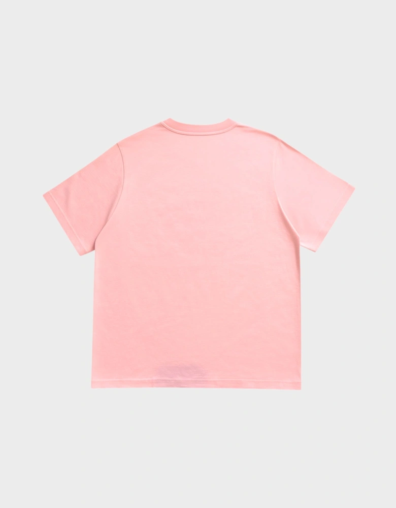 Tennis Club Icon Printed T Shirt Pink