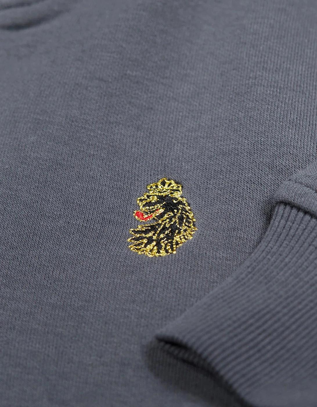 LUKE1977 Sydney 1/4 Zip Sweatshirt - Charcoal
