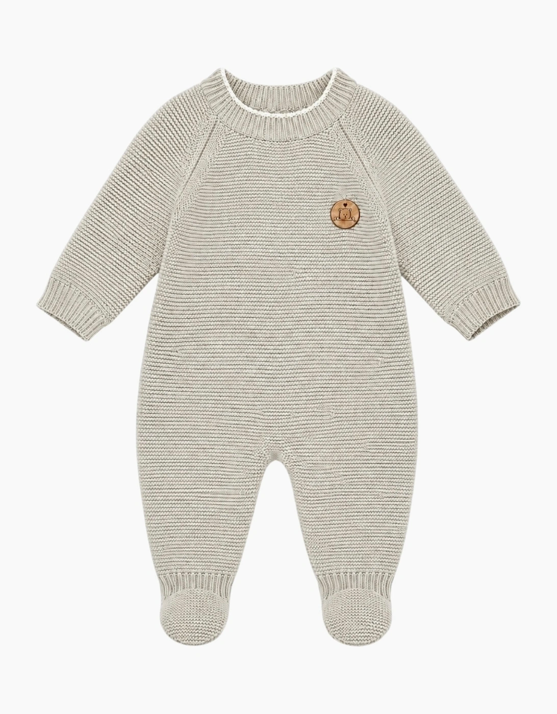 Light Camel Knit Babygrow