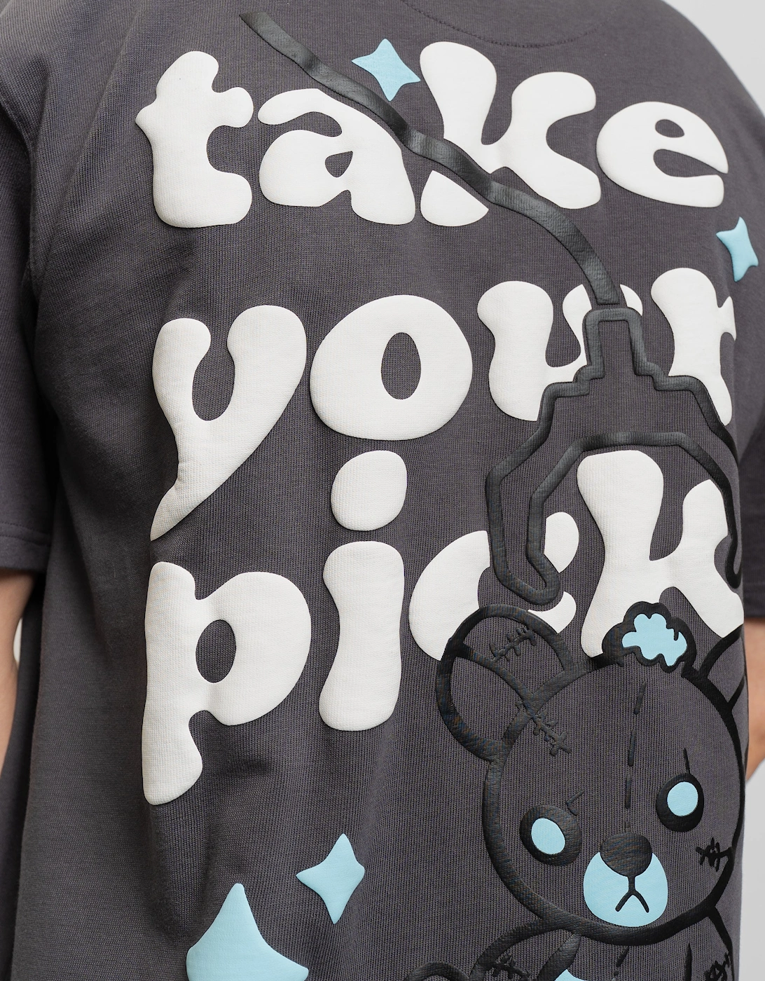 Fresh Flavours Take Your Pick Oversized T-Shirt - Charcoal