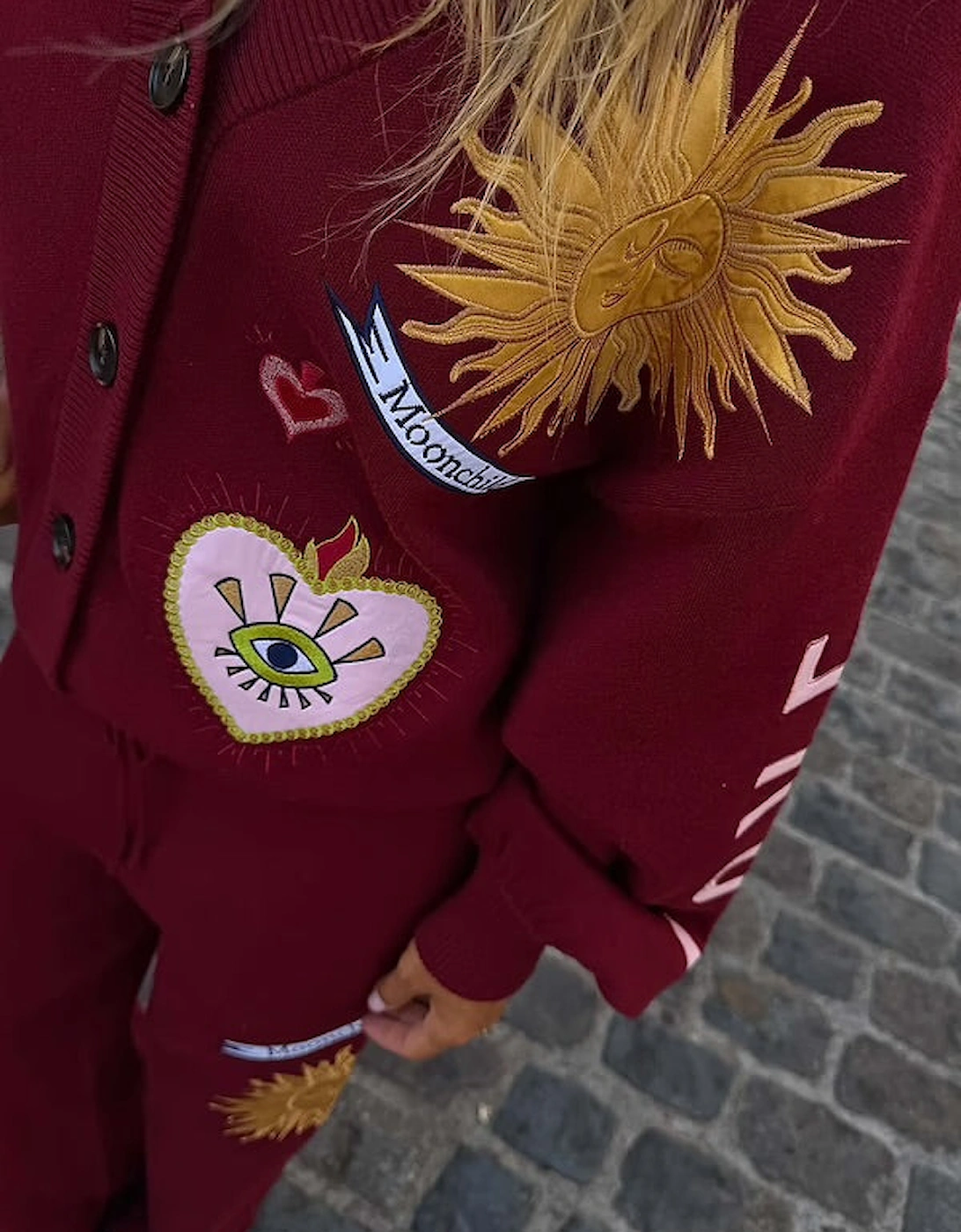 Burgundy mystical cardigan