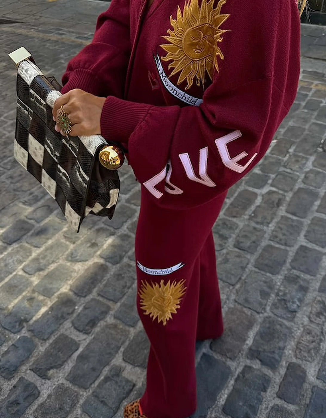 Burgundy mystical cardigan