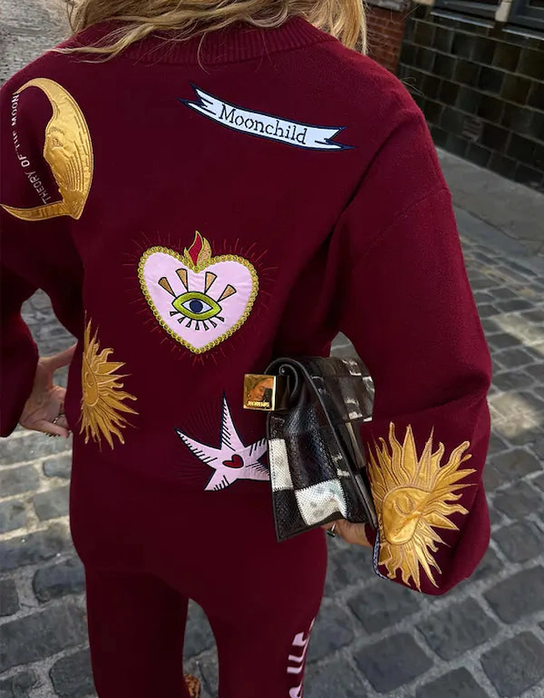 Burgundy mystical cardigan