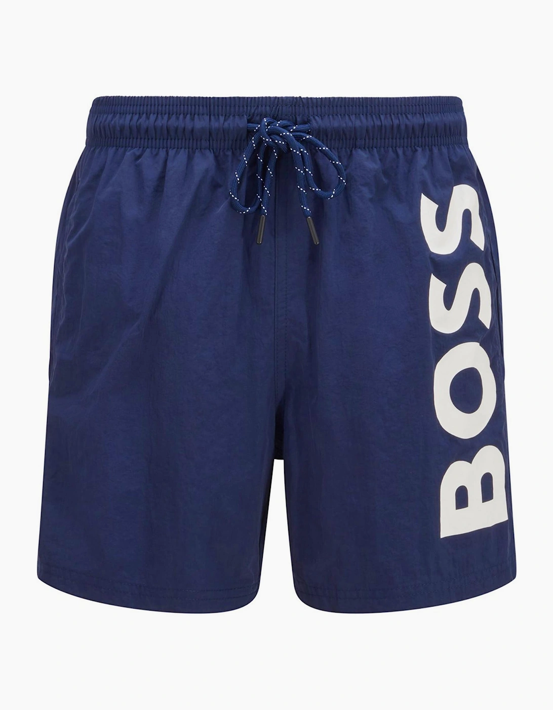 Octopus Swim Shorts With Bold  Branding