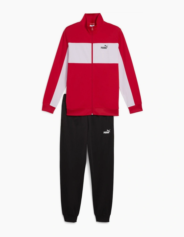 Colorblock Suit Poly Tracksuit