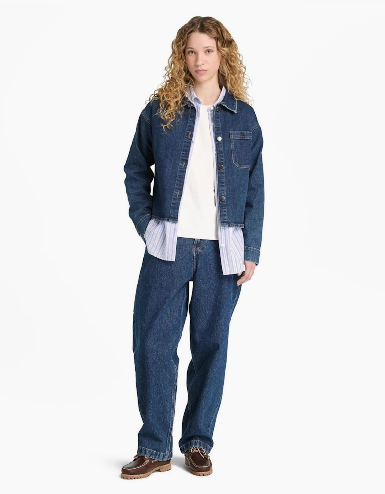 Long Sleeve Oversized Fit Denim Jacket
