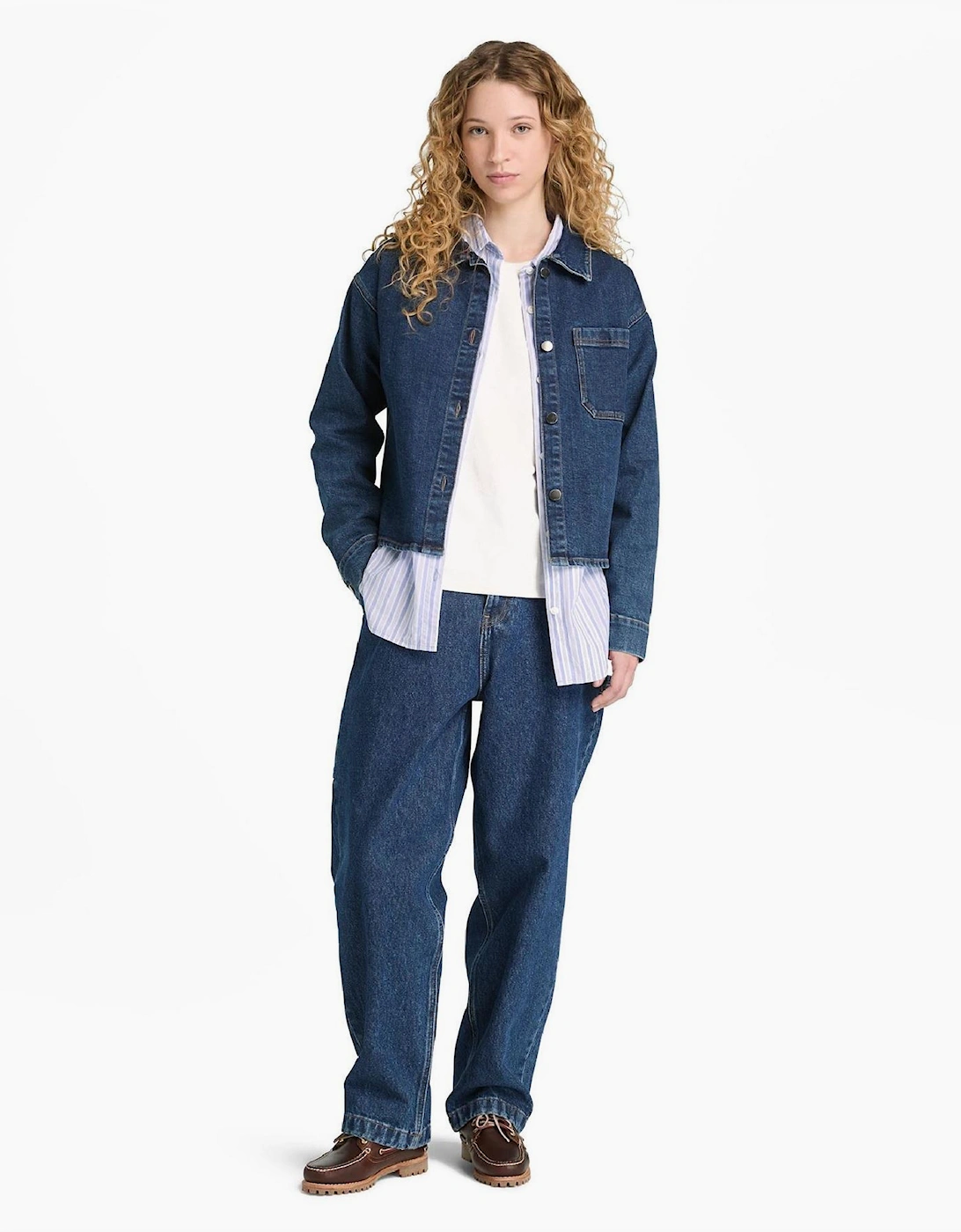 Long Sleeve Oversized Fit Denim Jacket