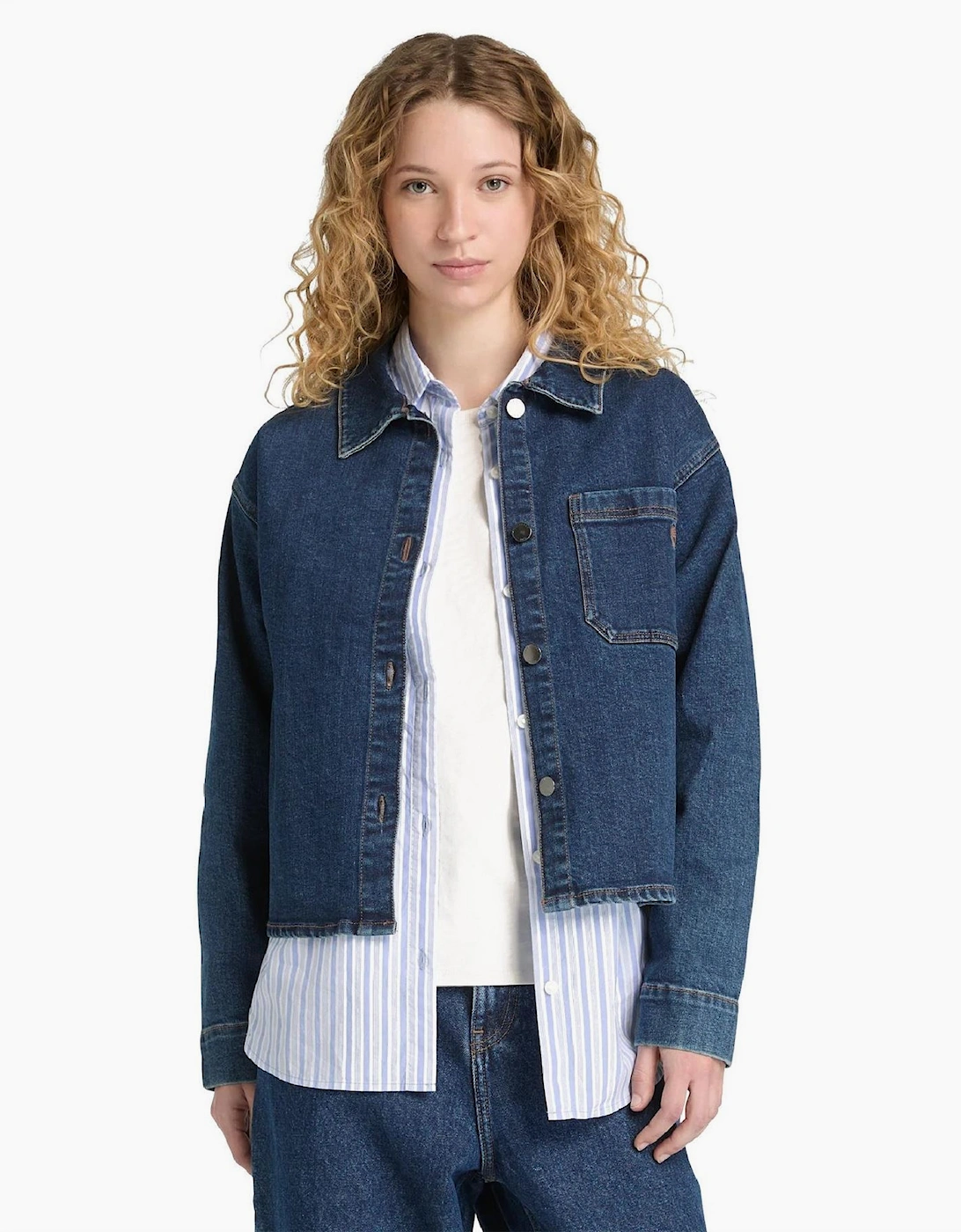 Long Sleeve Oversized Fit Denim Jacket