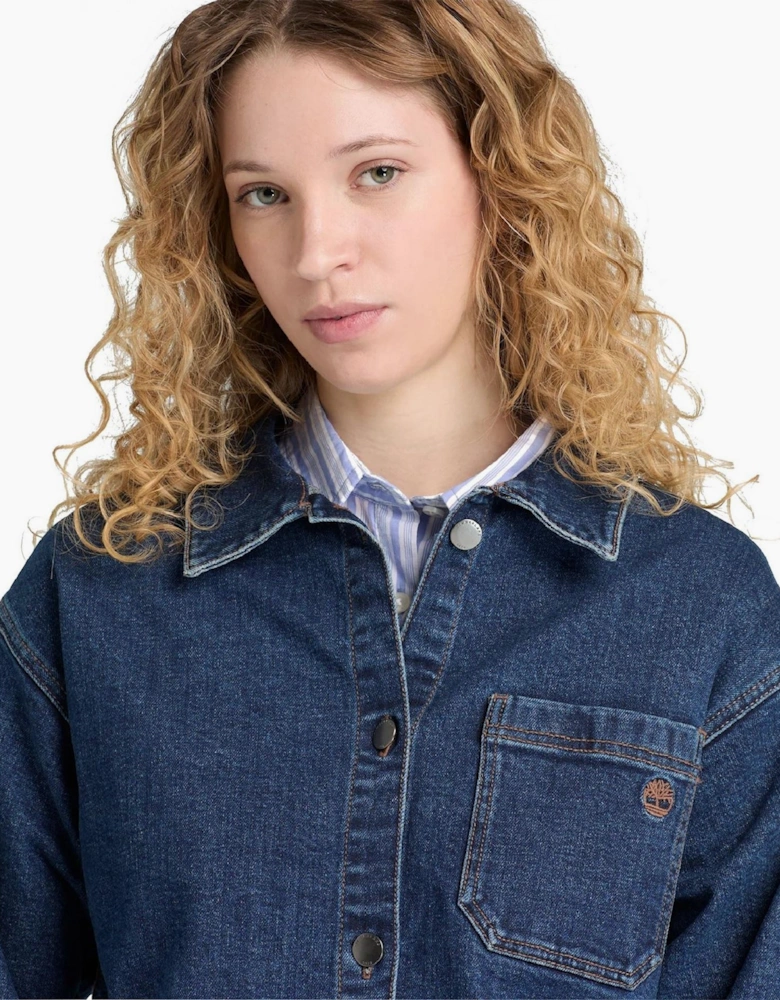 Long Sleeve Oversized Fit Denim Jacket