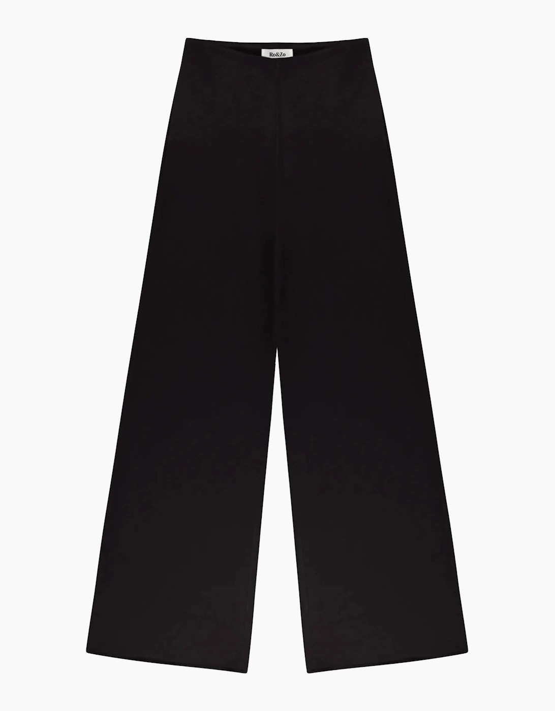Petite Black Satin Trouser