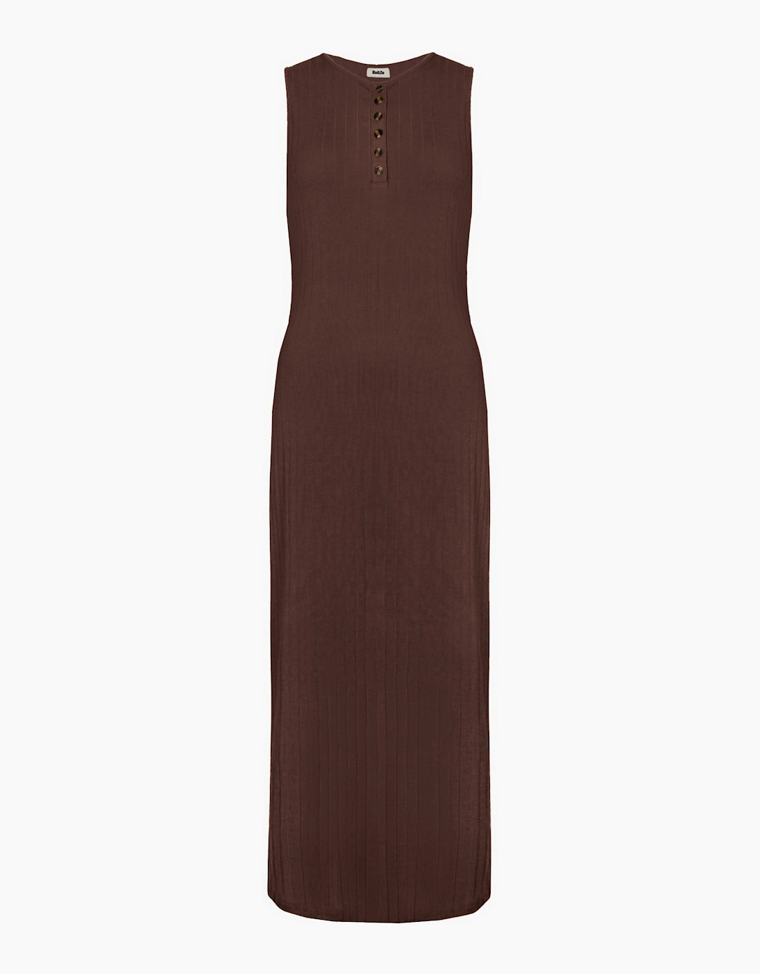 Chocolate Rib Column Dress