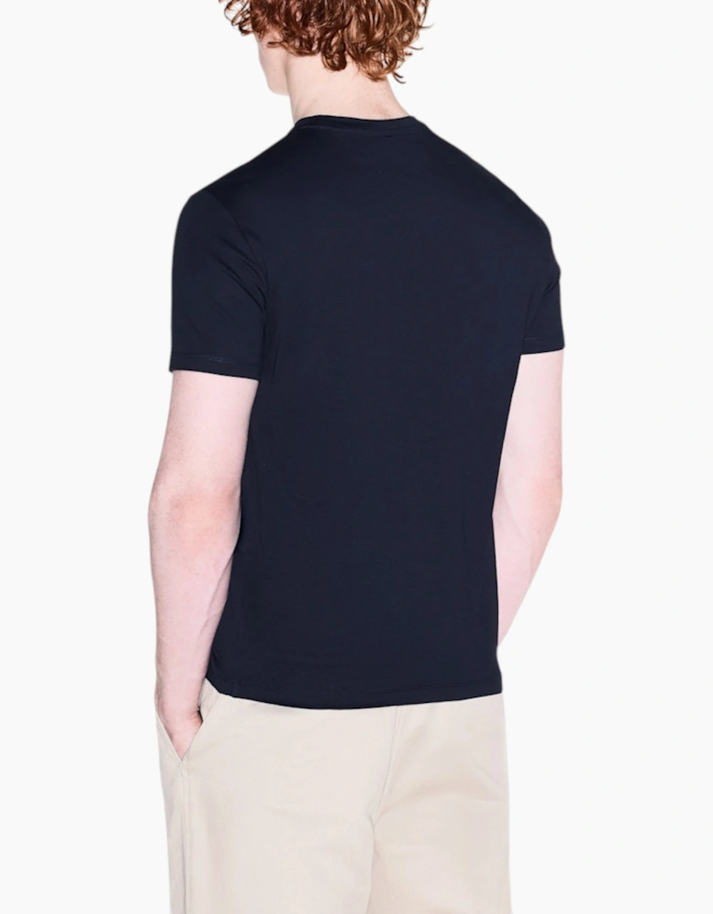 Armani Exchange Mens T-Shirts 3D Embroidered Cotton Tee