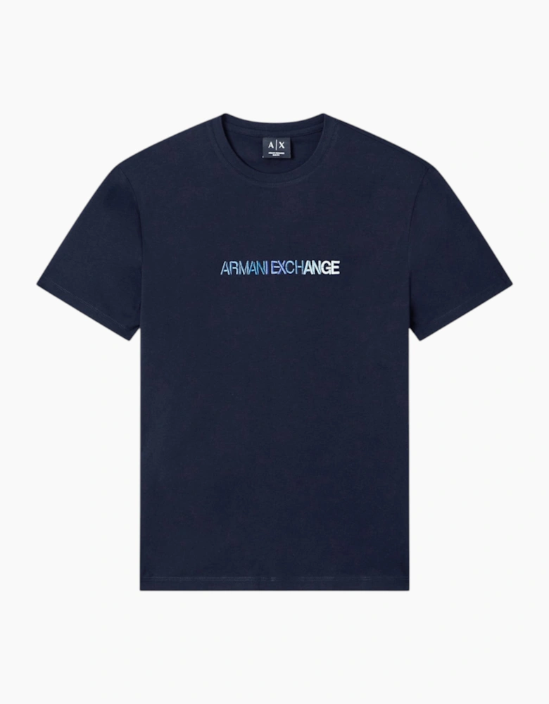 Armani Exchange Mens T-Shirts 3D Embroidered Cotton Tee